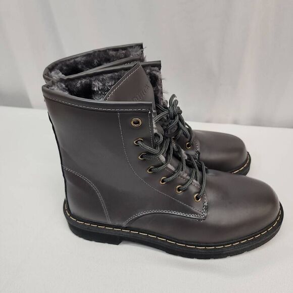 EQUICK Size 11 Women's Combat Boots Lace up Ankle Waterproof Booties anti-slip F - Picture 3 of 10